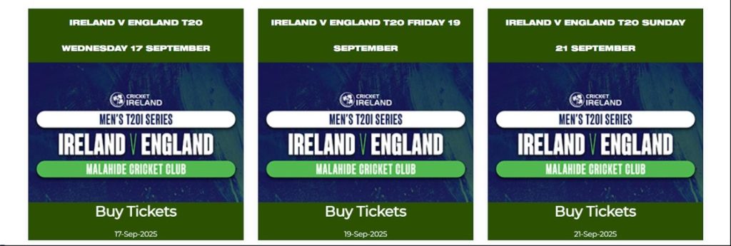 Purchase Tickets For England’s 2025 Tour Of Ireland