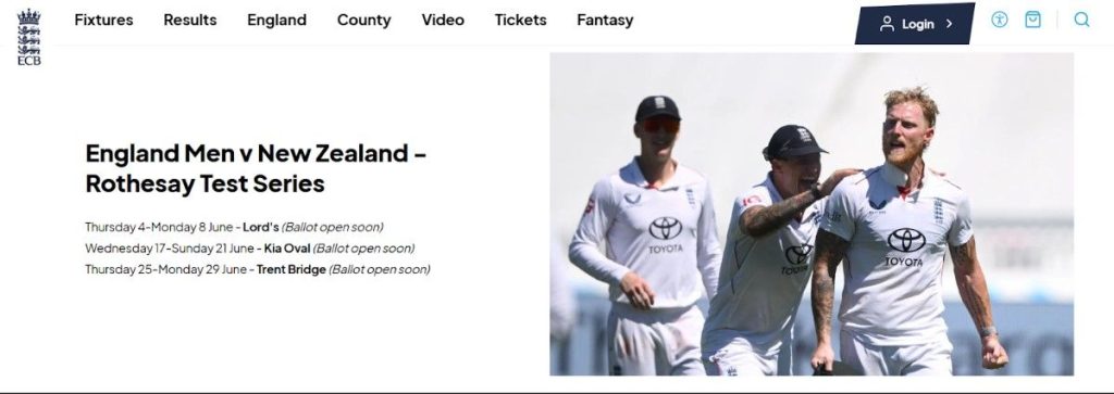 Tickets For The New Zealand Tour Of England 2026