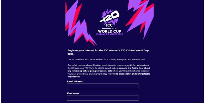 Registering Your Interest for the ICC Women’s T20