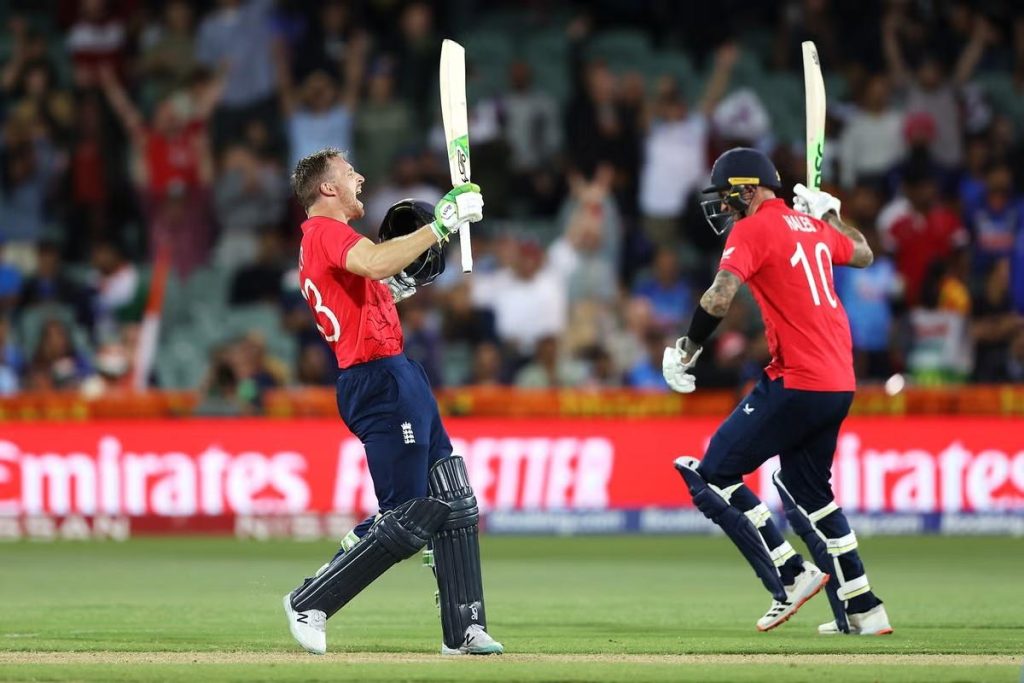 Alex Hales and Jos Buttler (170* Runs) Alex Hales and Jos Buttler (170* Runs)