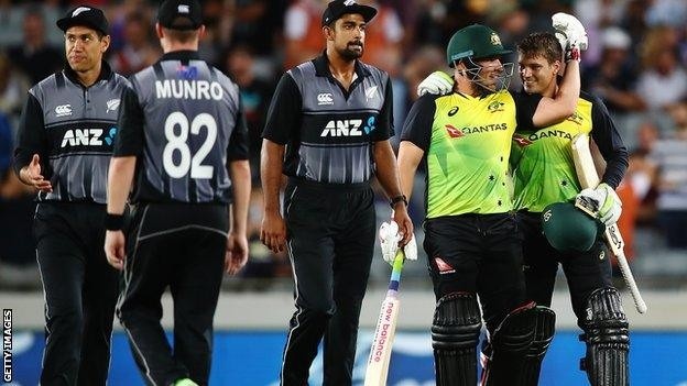 Australia: 245/5 in 18.5 Overs Against New Zealand Australia: 245/5 in 18.5 Overs Against New Zealand