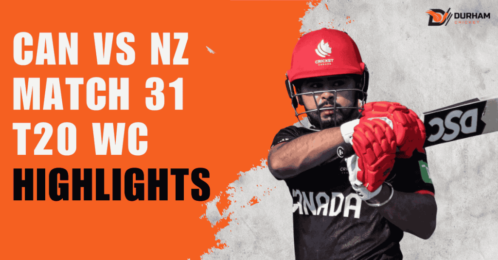 CAN vs NZ Match 31 T20I WC Highlights: NZ Won by 8 Wickets