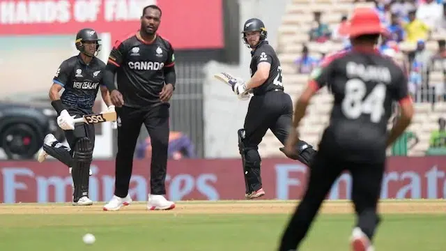 CAN vs NZ Match 31 T20I WC Highlights: NZ Won by 8 Wickets CAN vs NZ Match 31 T20I WC Highlights: NZ Won by 8 Wickets