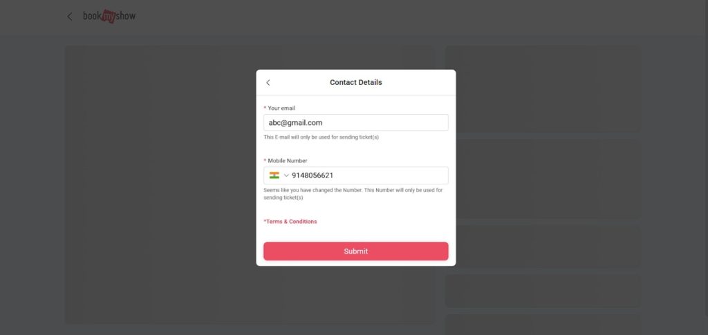 Fill Your Contact Information Fill Your Contact Information