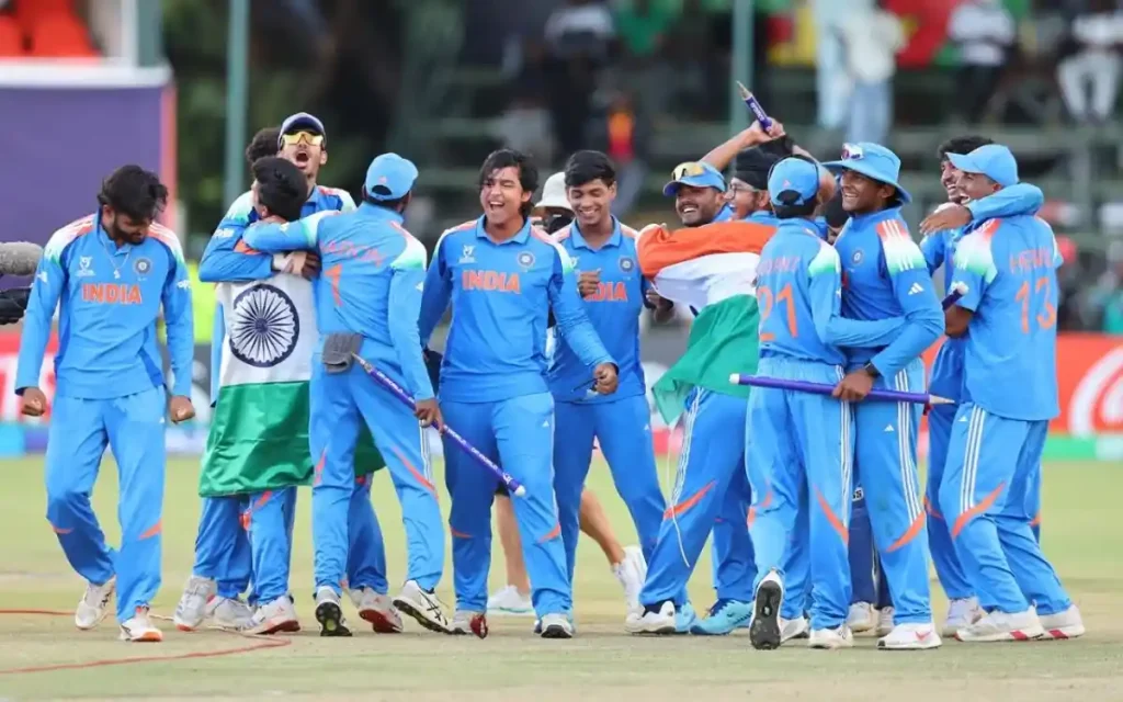 India U19 Won World Cup by Beating England by 100 Runs