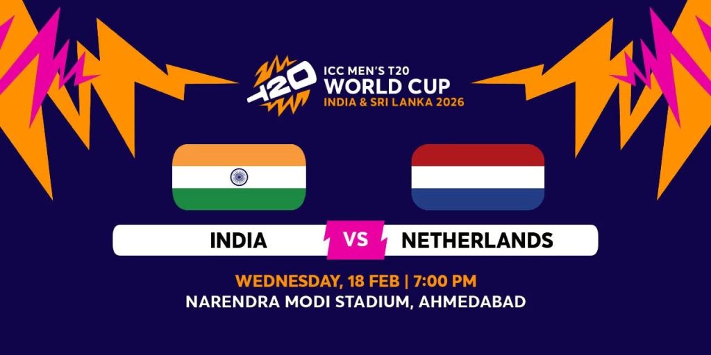 India vs Netherlands Match Details India vs Netherlands Match Details