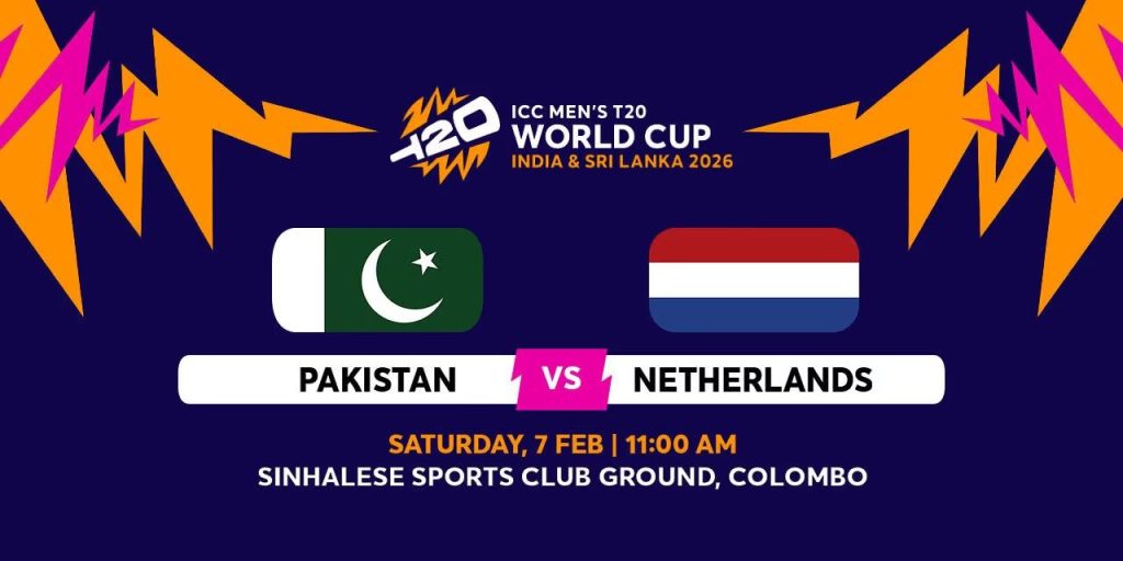 Pakistan vs Netherlands 1st Match Information