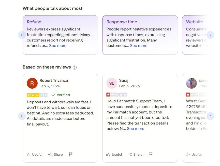 Parimatch – Reputation & User Reviews Parimatch – Reputation & User Reviews