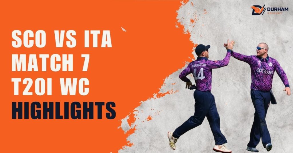 SCO vs ITA Match 7 T20I WC Highlights