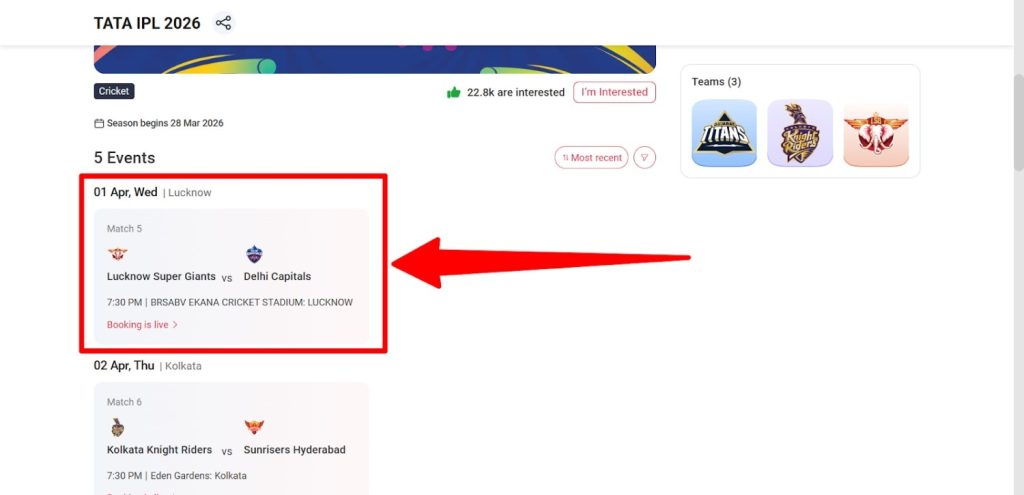 Book RR vs CSK Tickets Book RR vs CSK Tickets
