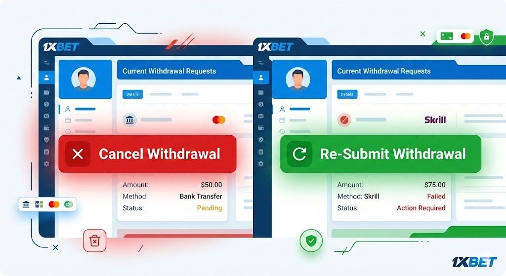 Cancel and Re-Submit Withdrawal Cancel and Re-Submit Withdrawal
