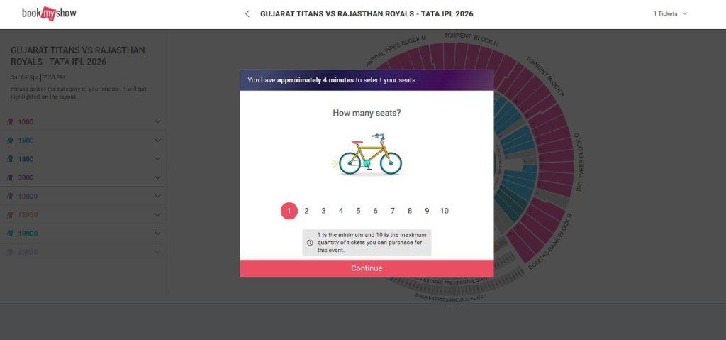 How to Book GT vs RR Match 9 Tickets IPL 2026: Step by Step 2 How to Book GT vs RR Match 9 Tickets IPL 2026: Step by Step 2