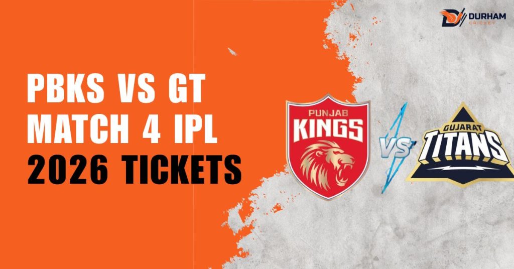 PBKS vs GT Match 4 IPL 2026 Tickets