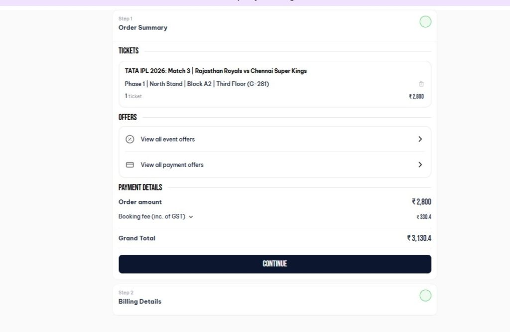 Review Selected Seats Review Selected Seats