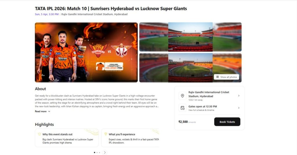 How to Book SRH IPL 2026 Tickets How to Book SRH IPL 2026 Tickets