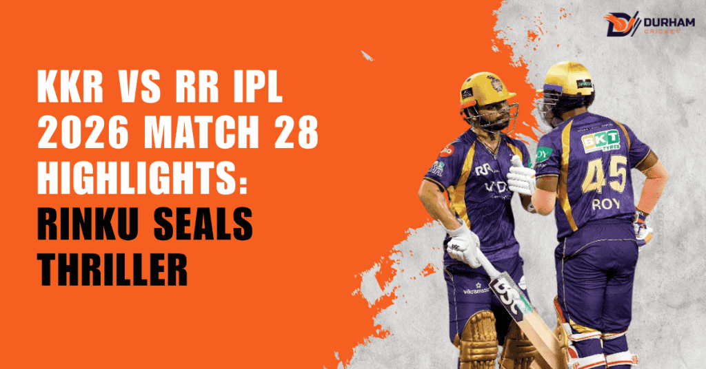 KKR vs RR IPL 2026 Match 28 Highlights Rinku Seals Thriller